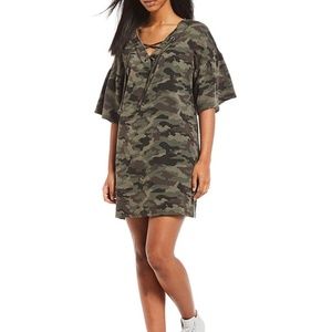 Sanctuary Mariska Camo Sweat Dress Crew Camo